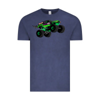 Vintage Denim monster truck grave digger Vintage Tee - PixelWave