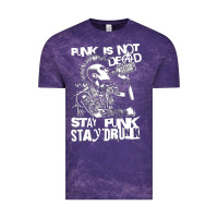 Cloud Purple Stay Punk Stay Drunk Vintage Tee - PixelWave