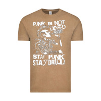 Vintage Coffee Stay Punk Stay Drunk Vintage Tee - PixelWave