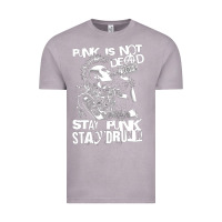 Vintage Zinc Stay Punk Stay Drunk Vintage Tee - PixelWave