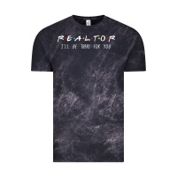 Cloud Black realtor i'll be there for you long sleeve Vintage Tee - PixelWave