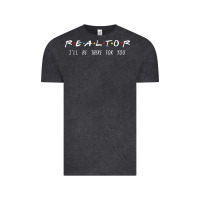 Vintage Black realtor i'll be there for you long sleeve Vintage Tee - PixelWave