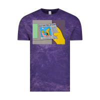 Cloud Purple The Simpsons Old Man Yells At Cloud Newspaper V1 Vintage Tee - PixelWave