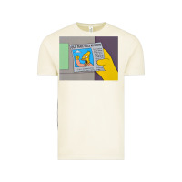Vintage Arctic The Simpsons Old Man Yells At Cloud Newspaper V1 Vintage Tee - PixelWave