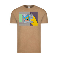 Vintage Coffee The Simpsons Old Man Yells At Cloud Newspaper V1 Vintage Tee - PixelWave