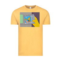 Vintage Mustard The Simpsons Old Man Yells At Cloud Newspaper V1 Vintage Tee - PixelWave