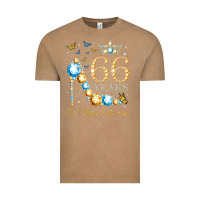 Vintage Coffee 66th birthday 66 years of being awesome 66 years old woman Vintage Tee - PixelWave