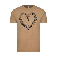 Vintage Coffee bichota heart for women,cute music t shirt Vintage Tee - PixelWave