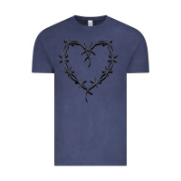 Vintage Denim bichota heart for women,cute music t shirt Vintage Tee - PixelWave