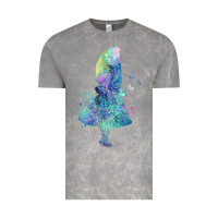 Cloud Rock watercolor splatter alice in wonderland t shirt design Vintage Tee - PixelWave