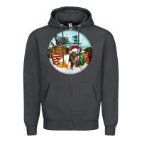 Smoke Christmas Pig With Chicken Zipper Hoodie - FaDigitalArtStudio