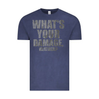 Vintage Denim what's your damage, heather   heathers Vintage Tee - PixelWave