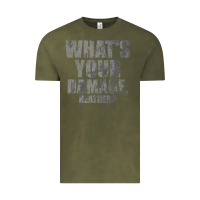 Vintage Olive what's your damage, heather   heathers Vintage Tee - PixelWave