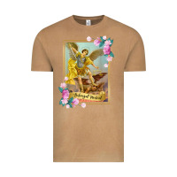 Vintage Camel St Michael the Archangel - Protector Catholic Church Angel Vintage Tee - PixelWave