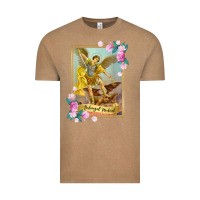 Vintage Coffee St Michael the Archangel - Protector Catholic Church Angel Vintage Tee - PixelWave