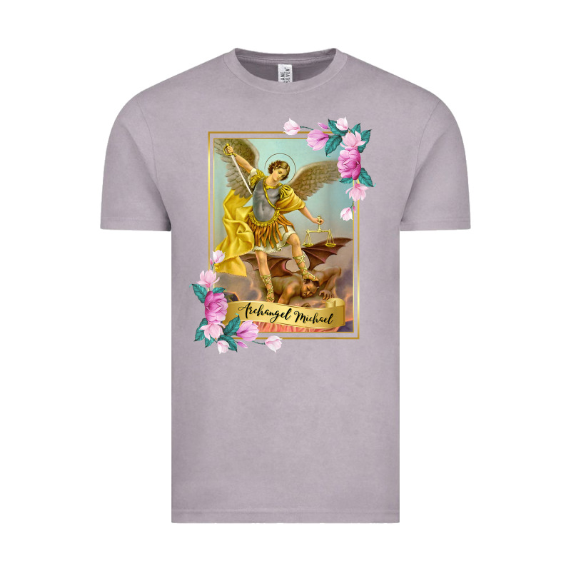 St Michael The Archangel - Protector Catholic Church Angel Vintage Tee by PixelWave | Teevron