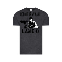 Vintage Black get out of my yard lame o the burbs quote the burbs Vintage Tee - Craftify