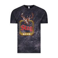 Cloud Black Vintage Stag Beer, distressed Vintage Tee - Craftify