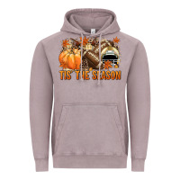 Vintage Zinc Tis' the season Football and light yellow helmet Vintage Hoodie - NancyCooperArtShop
