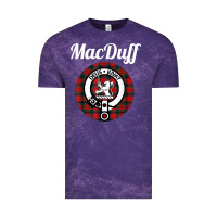 Cloud Purple MacDuff Clan Scottish Name Coat Of Arms Tartan Vintage Tee - Craftify