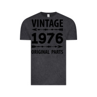 Vintage Black VINTAGE 1976 ORIGINAL PARTS Vintage Tee - Craftify