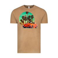 Vintage Camel karmann ghia sunset palm love quote Vintage Tee - Craftify