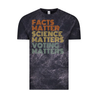 Cloud Black facts matter science matters voting matters liberal democrat t shirt c Vintage Tee - Craftify