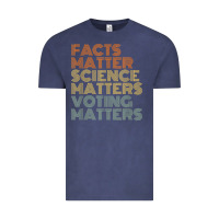 Vintage Denim facts matter science matters voting matters liberal democrat t shirt c Vintage Tee - Craftify