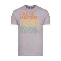 Vintage Zinc facts matter science matters voting matters liberal democrat t shirt c Vintage Tee - Craftify