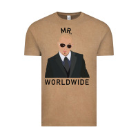 Vintage Coffee Pitbull Mr Worldwide Classic Vintage Tee - Craftify
