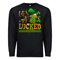 Black lets get lucked up st patricks Premium Sweatshirt - LillyAllenDesigns