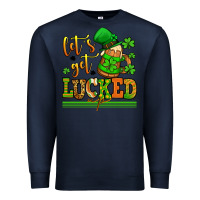 Navy lets get lucked up st patricks Premium Sweatshirt - LillyAllenDesigns