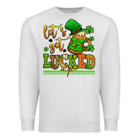 Oatmeal Heather lets get lucked up st patricks Premium Sweatshirt - LillyAllenDesigns