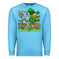 Ocean Blue lets get lucked up st patricks Premium Sweatshirt - LillyAllenDesigns