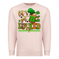 Pale Pink lets get lucked up st patricks Premium Sweatshirt - LillyAllenDesigns