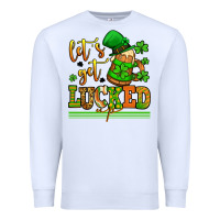 White lets get lucked up st patricks Premium Sweatshirt - LillyAllenDesigns