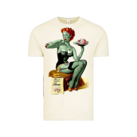 Vintage Arctic Zombie Pin Up Girl Halloween Vintage Tee - Craftify