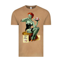 Vintage Camel Zombie Pin Up Girl Halloween Vintage Tee - Craftify