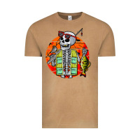 Skeleton Fishing Lover Moon Halloween Costume Fish Vintage Tee | Teevron