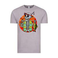 Vintage Zinc skeleton fishing lover moon halloween costume fish Vintage Tee - Craftify