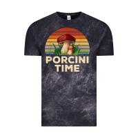 Vintage Sunset Porcini Mushroom Hunting Boletus Edulis T Shirt Vintage Tee | Teevron