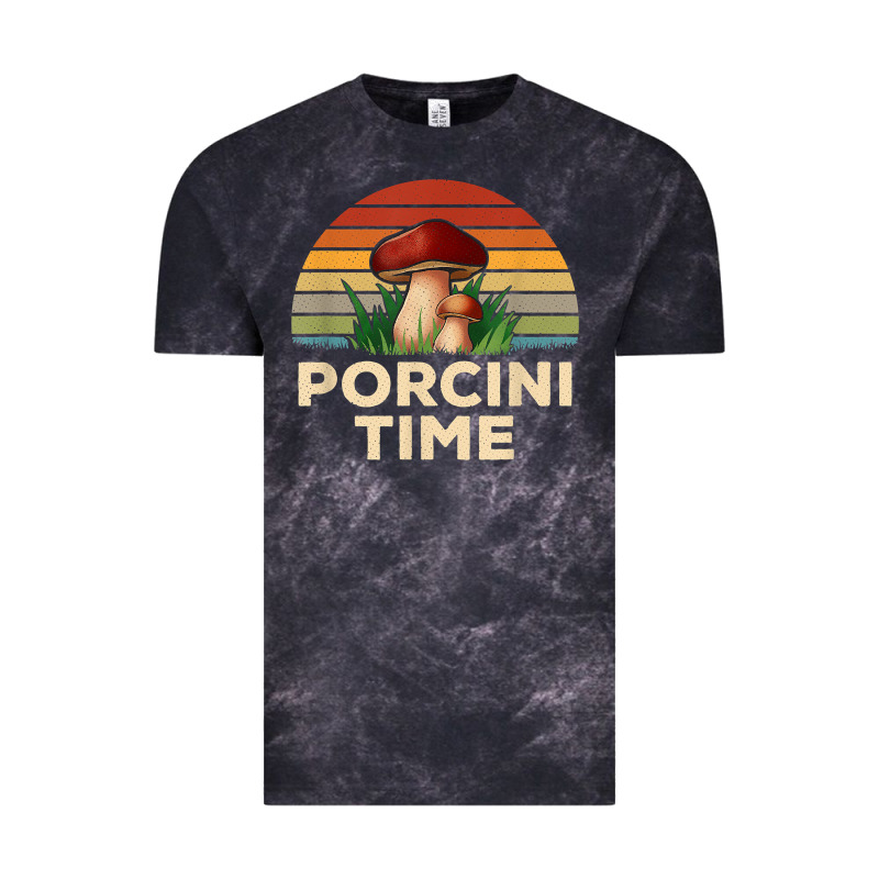 Vintage Sunset Porcini Mushroom Hunting Boletus Edulis T Shirt Vintage Tee by Craftify | Teevron