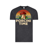 Vintage Black vintage sunset porcini mushroom hunting boletus edulis t shirt Vintage Tee - Craftify