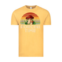 Vintage Mustard vintage sunset porcini mushroom hunting boletus edulis t shirt Vintage Tee - Craftify