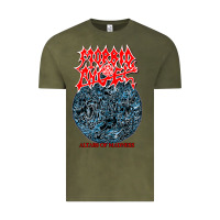 Vintage Olive Morbid Angel - Altars of Madness Old School US Death Metal Vintage Tee - Craftify