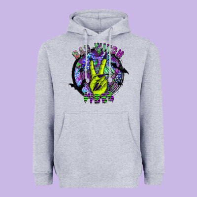 Bad Witch Vibes Heavyweight Hoodie Designed By Sublimationcraftshop