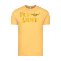 Vintage Mustard Vintage Fly Army Military Pilot Army Aviation Branch Vintage Tee - Craftify