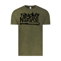 Vintage Olive naughty by nature Vintage Tee - Craftify