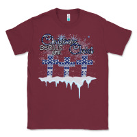 Burgundy Christmas Christ Begins With Classic Tee - Bettercallsaul