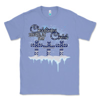 Colony Blue Christmas Christ Begins With Classic Tee - Bettercallsaul